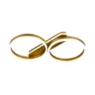 LED design mennyezeti lámpa 60W, 4300 lm, 3000K-6500K, IP20, fém-akril arany - J3362/G