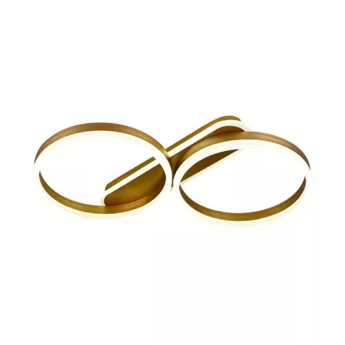 LED design mennyezeti lámpa 60W, 4300 lm, 3000K-6500K, IP20, fém-akril arany - J3362/G