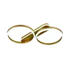 LED design mennyezeti lámpa 60W, 4300 lm, 3000K-6500K, IP20, fém-akril arany - J3362/G