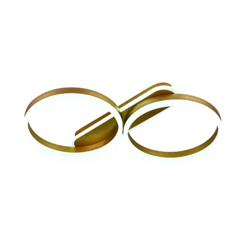 LED design mennyezeti lámpa 60W, 4300 lm, 3000K-6500K, IP20, fém-akril arany - J3362/G