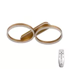 LED design mennyezeti lámpa 60W, 4300 lm, 3000K-6500K, IP20, fém-akril arany - J3362/G