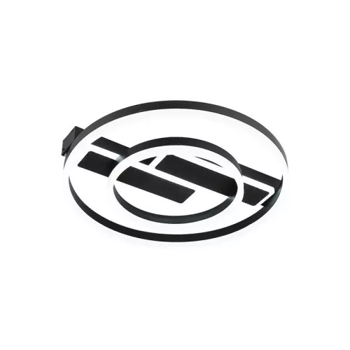 LED design mennyezeti lámpa 80W, 6200 lm, 3000K-6500K, IP20, fém-akril fekete - J3363/B