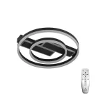 LED design mennyezeti lámpa 80W, 6200 lm, 3000K-6500K, IP20, fém-akril fekete - J3363/B