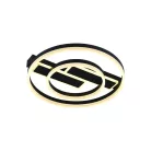 LED design mennyezeti lámpa 80W, 6200 lm, 3000K-6500K, IP20, fém-akril fekete - J3363/B