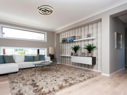 LED design mennyezeti lámpa 80W, 6200 lm, 3000K-6500K, IP20, fém-akril fekete - J3363/B