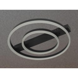   LED design mennyezeti lámpa 60W, 3900 lm, 3000K-6500K, IP20, fém-akril fekete - J3364/B