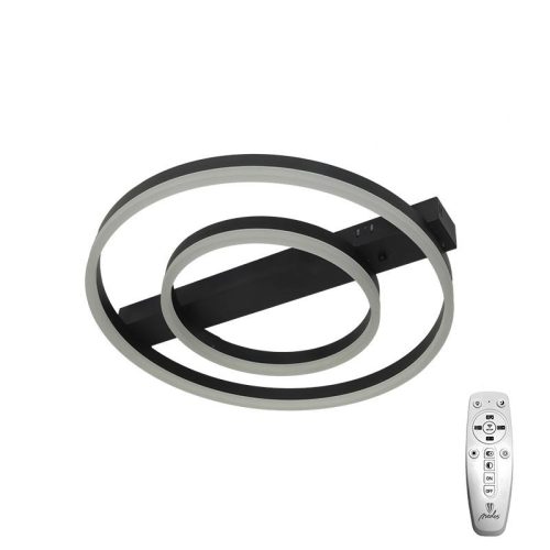 LED design mennyezeti lámpa 60W, 3900 lm, 3000K-6500K, IP20, fém-akril fekete - J3364/B
