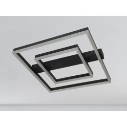   LED design mennyezeti lámpa 70W, 5200 lm, 3000K-6500K, IP20, fém-akril fekete - J3365/B