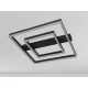 LED design mennyezeti lámpa 70W, 5200 lm, 3000K-6500K, IP20, fém-akril fekete - J3365/B