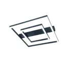 LED design mennyezeti lámpa 70W, 5200 lm, 3000K-6500K, IP20, fém-akril fekete - J3365/B