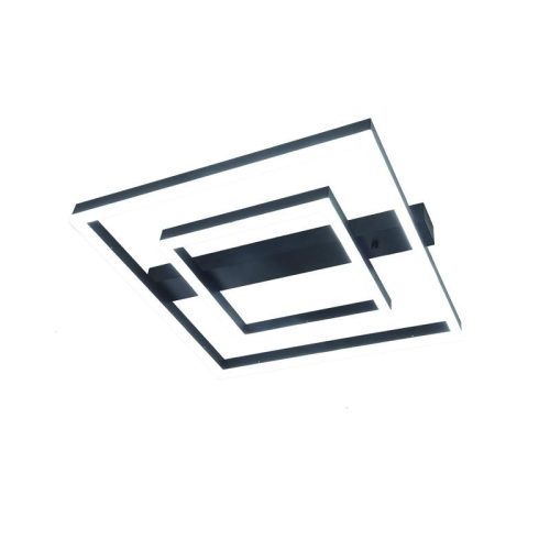 LED design mennyezeti lámpa 70W, 5200 lm, 3000K-6500K, IP20, fém-akril fekete - J3365/B