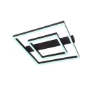 LED design mennyezeti lámpa 70W, 5200 lm, 3000K-6500K, IP20, fém-akril fekete - J3365/B