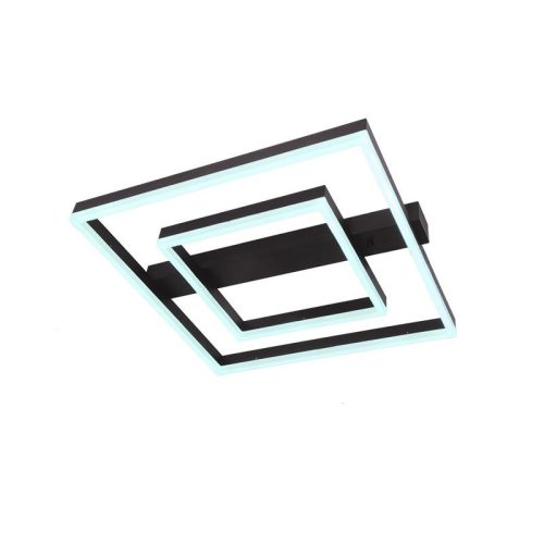 LED design mennyezeti lámpa 70W, 5200 lm, 3000K-6500K, IP20, fém-akril fekete - J3365/B
