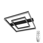 LED design mennyezeti lámpa 70W, 5200 lm, 3000K-6500K, IP20, fém-akril fekete - J3365/B