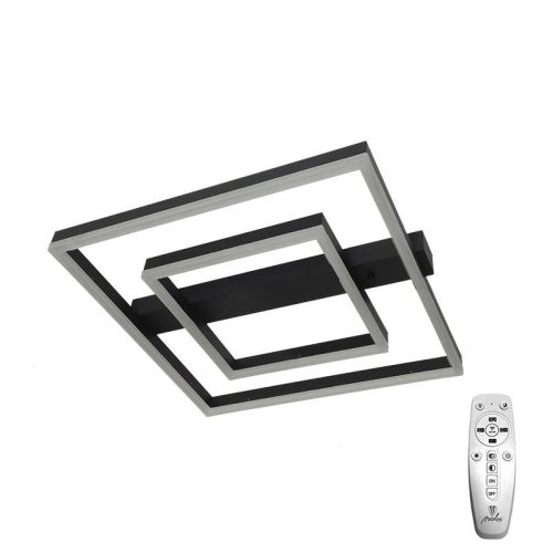 LED design mennyezeti lámpa 70W, 5200 lm, 3000K-6500K, IP20, fém-akril fekete - J3365/B