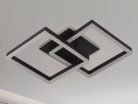 LED design mennyezeti lámpa 80W, 6200 lm, 3000K-6500K, IP20, fém-akril fekete - J3366/B