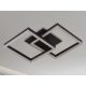 LED design mennyezeti lámpa 80W, 6200 lm, 3000K-6500K, IP20, fém-akril fekete - J3366/B