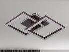 LED design mennyezeti lámpa 80W, 6200 lm, 3000K-6500K, IP20, fém-akril barna - J3366/BR