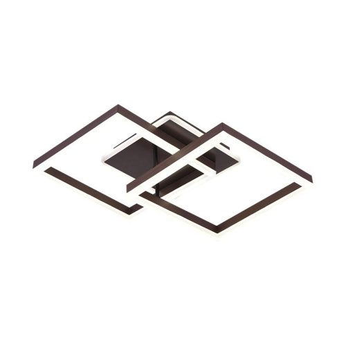 LED design mennyezeti lámpa 80W, 6200 lm, 3000K-6500K, IP20, fém-akril barna - J3366/BR