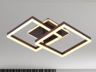 LED design mennyezeti lámpa 80W, 6200 lm, 3000K-6500K, IP20, fém-akril barna - J3366/BR
