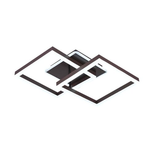 LED design mennyezeti lámpa 80W, 6200 lm, 3000K-6500K, IP20, fém-akril barna - J3366/BR