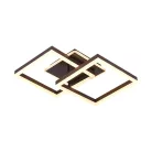 LED design mennyezeti lámpa 80W, 6200 lm, 3000K-6500K, IP20, fém-akril barna - J3366/BR