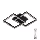 LED design mennyezeti lámpa 80W, 6200 lm, 3000K-6500K, IP20, fém-akril fekete - J3366/B