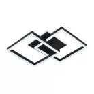 LED design mennyezeti lámpa 80W, 6200 lm, 3000K-6500K, IP20, fém-akril fekete - J3366/B