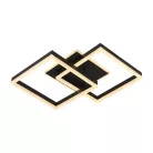 LED design mennyezeti lámpa 80W, 6200 lm, 3000K-6500K, IP20, fém-akril fekete - J3366/B