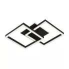 LED design mennyezeti lámpa 80W, 6200 lm, 3000K-6500K, IP20, fém-akril fekete - J3366/B