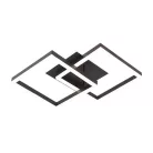 LED design mennyezeti lámpa 80W, 6200 lm, 3000K-6500K, IP20, fém-akril fekete - J3366/B