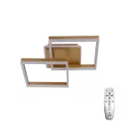 LED design mennyezeti lámpa 80W, 6200 lm, 3000K-6500K, IP20, fém-akril arany - J3366/G