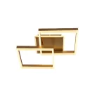 LED design mennyezeti lámpa 80W, 6200 lm, 3000K-6500K, IP20, fém-akril arany - J3366/G