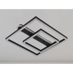   LED design mennyezeti lámpa 95W, 7000 lm, 3000K-6500K, IP20, fém-akril fekete - J3367/B