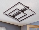 LED design mennyezeti lámpa 95W, 7000 lm, 3000K-6500K, IP20, fém-akril - J3367/BR