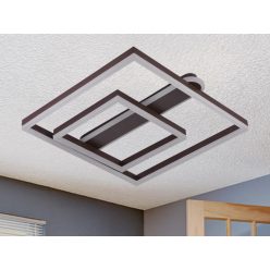   LED design mennyezeti lámpa 95W, 7000 lm, 3000K-6500K, IP20, fém-akril - J3367/BR