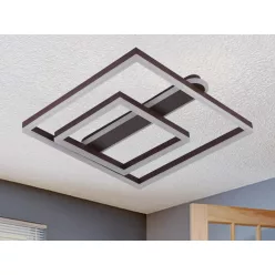   LED design mennyezeti lámpa 95W, 7000 lm, 3000K-6500K, IP20, fém-akril - J3367/BR