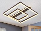 LED design mennyezeti lámpa 95W, 7000 lm, 3000K-6500K, IP20, fém-akril - J3367/BR