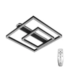 LED design mennyezeti lámpa 95W, 7000 lm, 3000K-6500K, IP20, fém-akril fekete - J3367/B