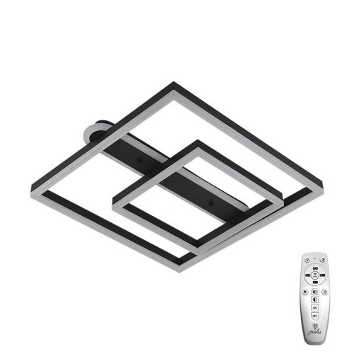 LED design mennyezeti lámpa 95W, 7000 lm, 3000K-6500K, IP20, fém-akril fekete - J3367/B