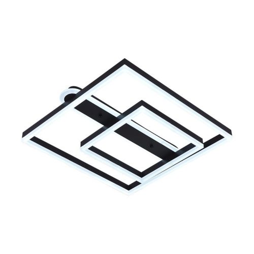 LED design mennyezeti lámpa 95W, 7000 lm, 3000K-6500K, IP20, fém-akril fekete - J3367/B