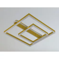   LED design mennyezeti lámpa 95W, 7000 lm, 3000K-6500K, IP20, fém-akril - J3367/G