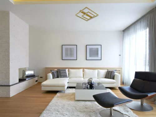 LED design mennyezeti lámpa 95W, 7000 lm, 3000K-6500K, IP20, fém-akril - J3367/G