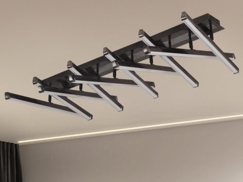 LED design mennyezeti lámpa 125W, 5800lm, 3000K-6500K, RF 2,4GHz vezérlés, IP20, 1060x630x150mm - J3