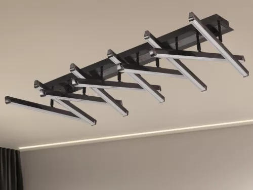 LED design mennyezeti lámpa 125W, 5800lm, 3000K-6500K, RF 2,4GHz vezérlés, IP20, 1060x630x150mm - J3