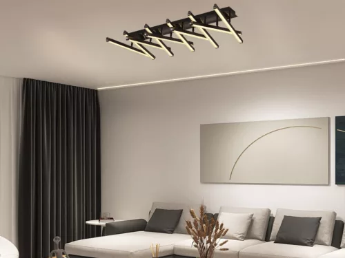 LED design mennyezeti lámpa 125W, 5800lm, 3000K-6500K, RF 2,4GHz vezérlés, IP20, 1060x630x150mm - J3