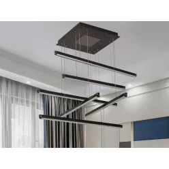   LED design mennyezeti lámpa 100W, 5200lm, 3000K-6500K, RF 2,4GHz vezérlés, IP20, 800x800mm - J3373/B