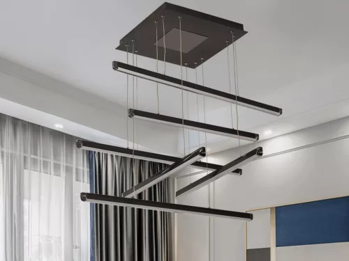 LED design mennyezeti lámpa 100W, 5200lm, 3000K-6500K, RF 2,4GHz vezérlés, IP20, 800x800mm - J3373/B