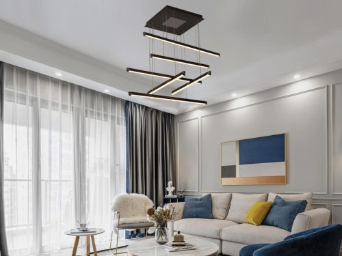 LED design mennyezeti lámpa 100W, 5200lm, 3000K-6500K, RF 2,4GHz vezérlés, IP20, 800x800mm - J3373/B