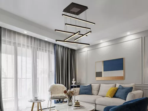 LED design mennyezeti lámpa 100W, 5200lm, 3000K-6500K, RF 2,4GHz vezérlés, IP20, 800x800mm - J3373/B